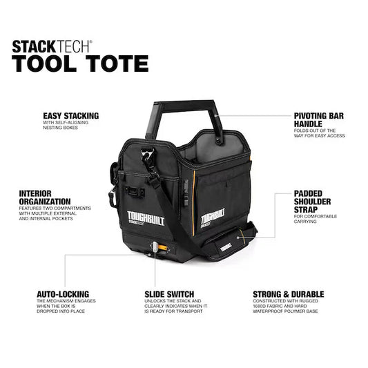 TOUGHBUILT STACK TECH ツールトート【ハーフサイズ】 TB-B1-S-80C-