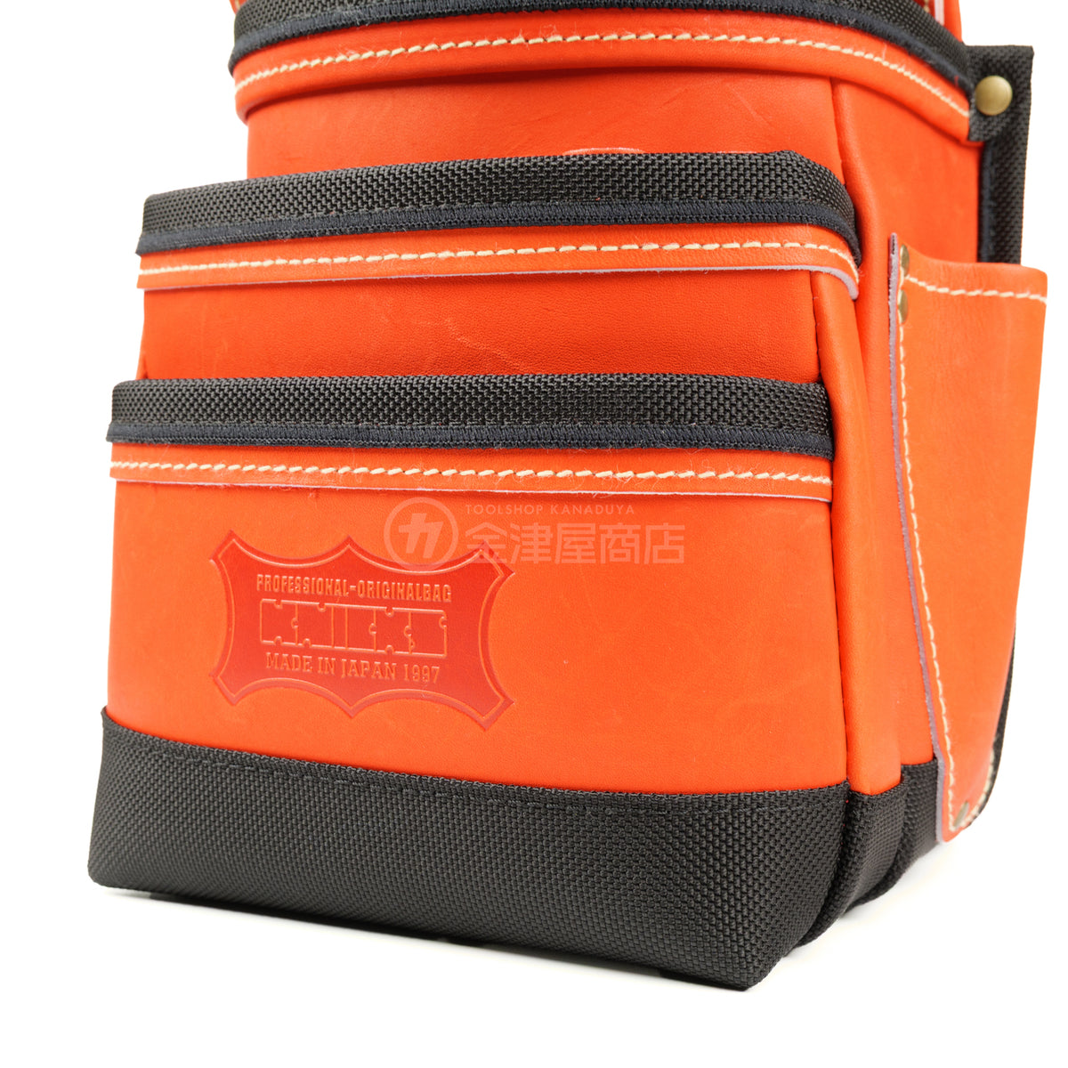 【アウトレット】ニックス(KNICKS) 最高級硬式グローブ革3段腰袋チェーンタイプ【バリスティック補強】レッド【受注生産品】 KGR-301DDX-