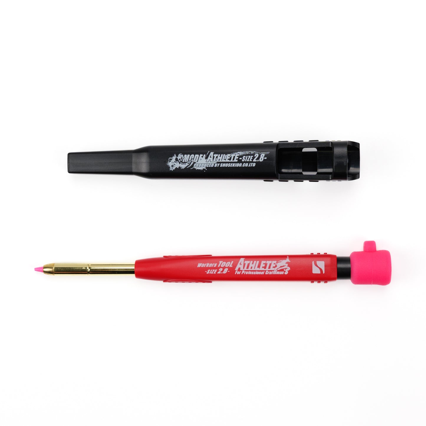 祥碩堂 MODEL ATHLETE 丸芯 2.8mm 本体 (赤芯/白芯/蛍光ピンク芯)-