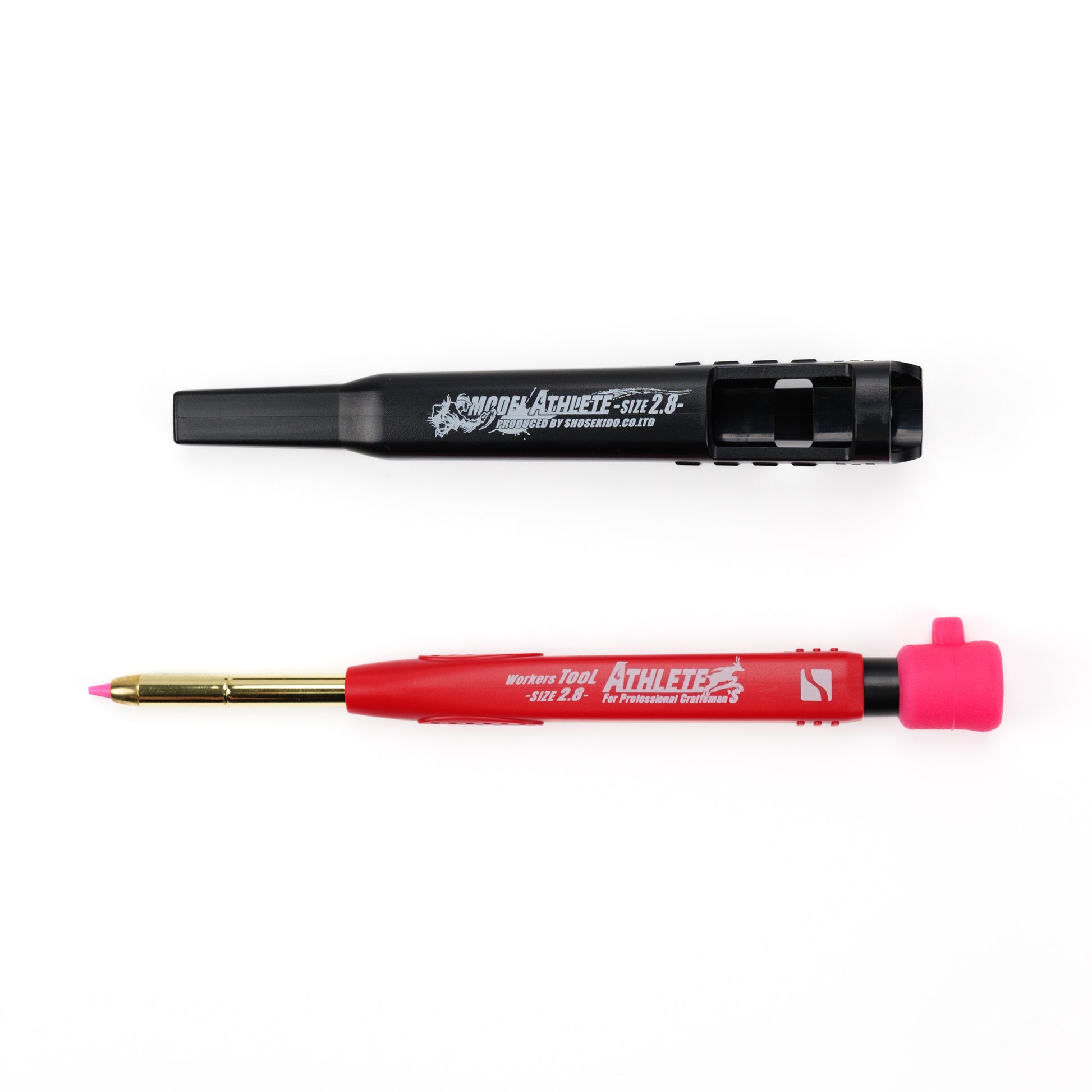 祥碩堂 MODEL ATHLETE 丸芯 2.8mm 本体 (赤芯/白芯/蛍光ピンク芯)-