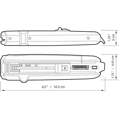 TOUGHBUILT スクレーパーユーティリティーナイフ TB-H4S5-01-