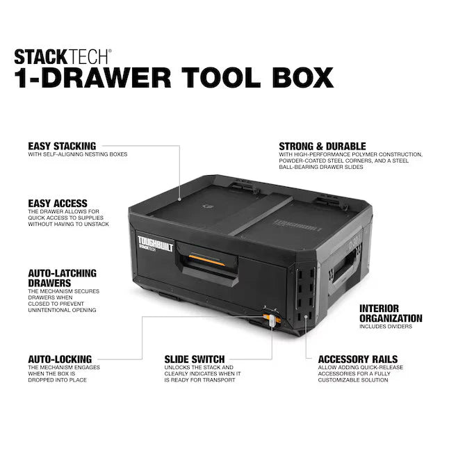 TOUGHBUILT STACK TECH 1ドロワー収納BOX TB-B1-D-30-1-