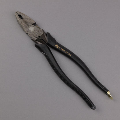 フジ矢 偏芯パワーペンチ（黒金）225mm 3000N-225BG 【金津屋商店オリジナルデザイン：亀甲網代】-
