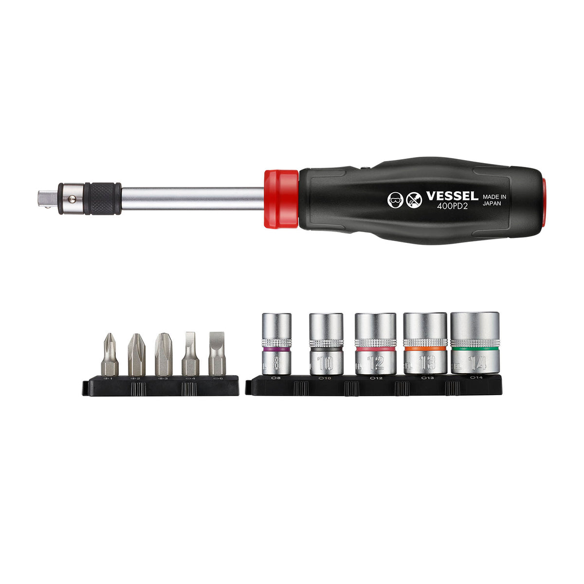 ベッセル ２ＷＡＹパワードライバーセット No.400PD2-1-400PD2-1