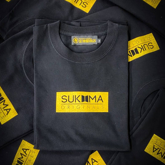 大中小店×金津屋商店 コラボTシャツ 5.6オンス ブラック-Tシャツ-金津屋商店