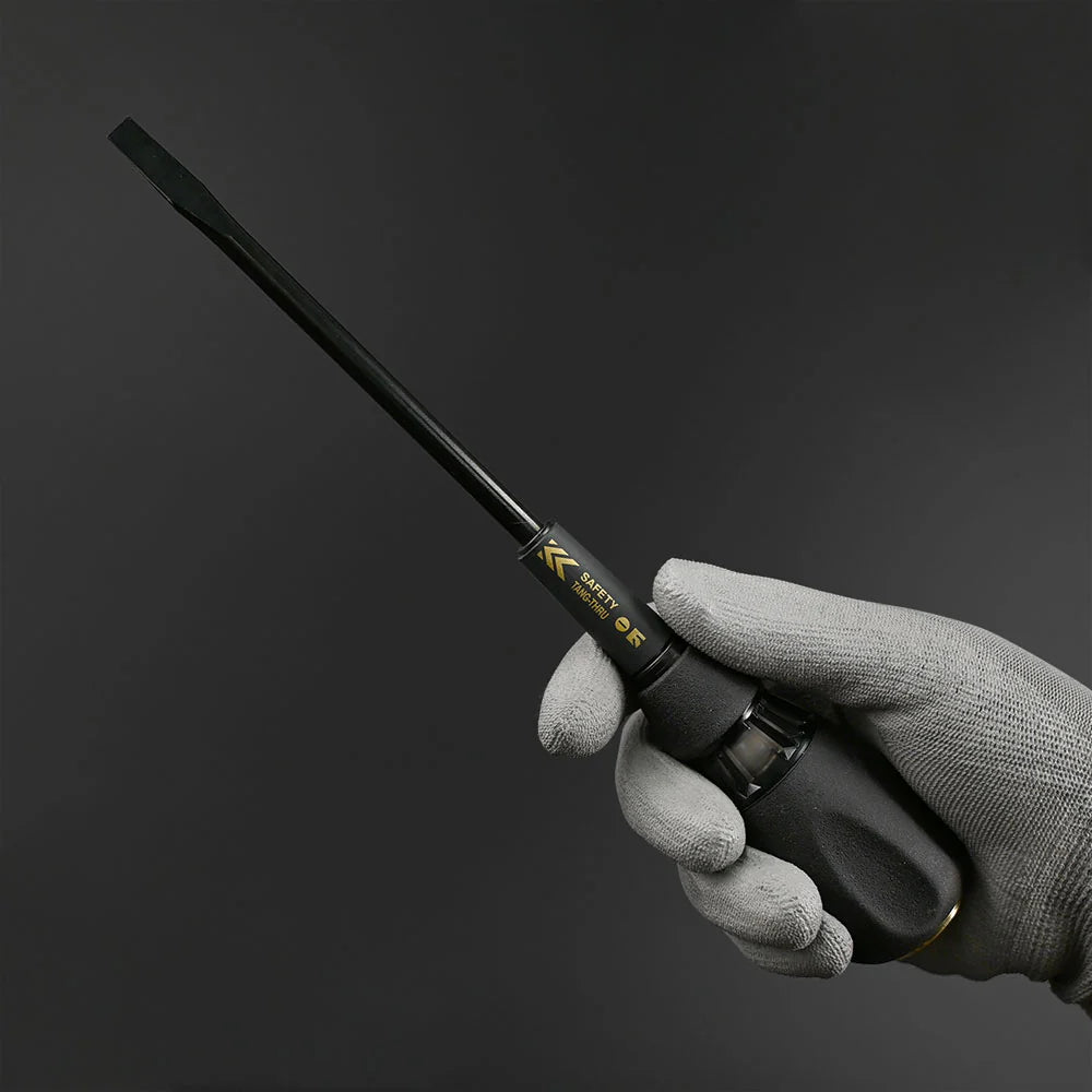 【予約商品】フジ矢 安全貫通ドライバー（黒金）-6×100mm/-6×150mm 564SK-BG/566SK-BG-