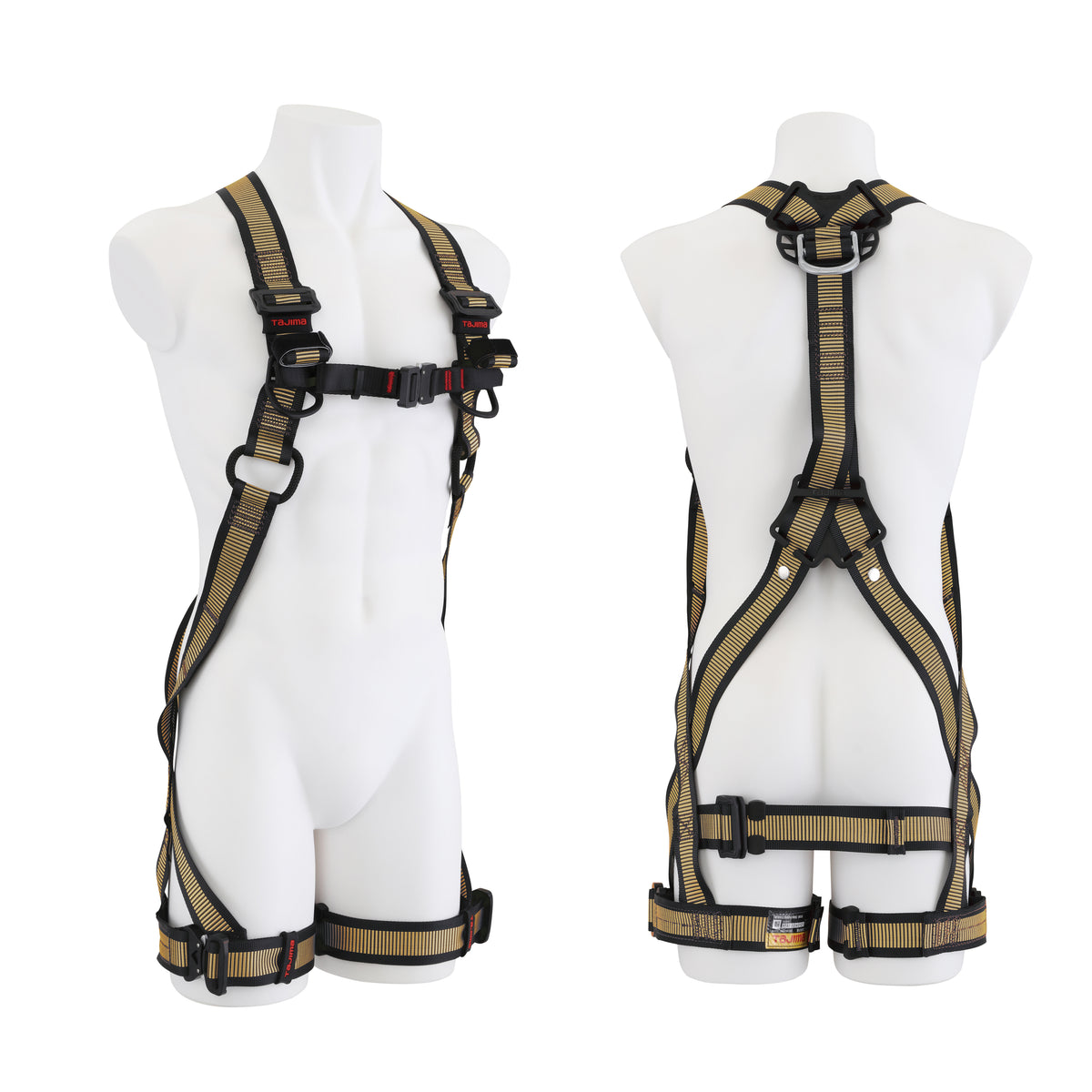 タジマ 新規格フルハーネス ZA 軽量アルミ・ワンタッチ腿バックルモデル 【限定色】-AZAM-SBCP
