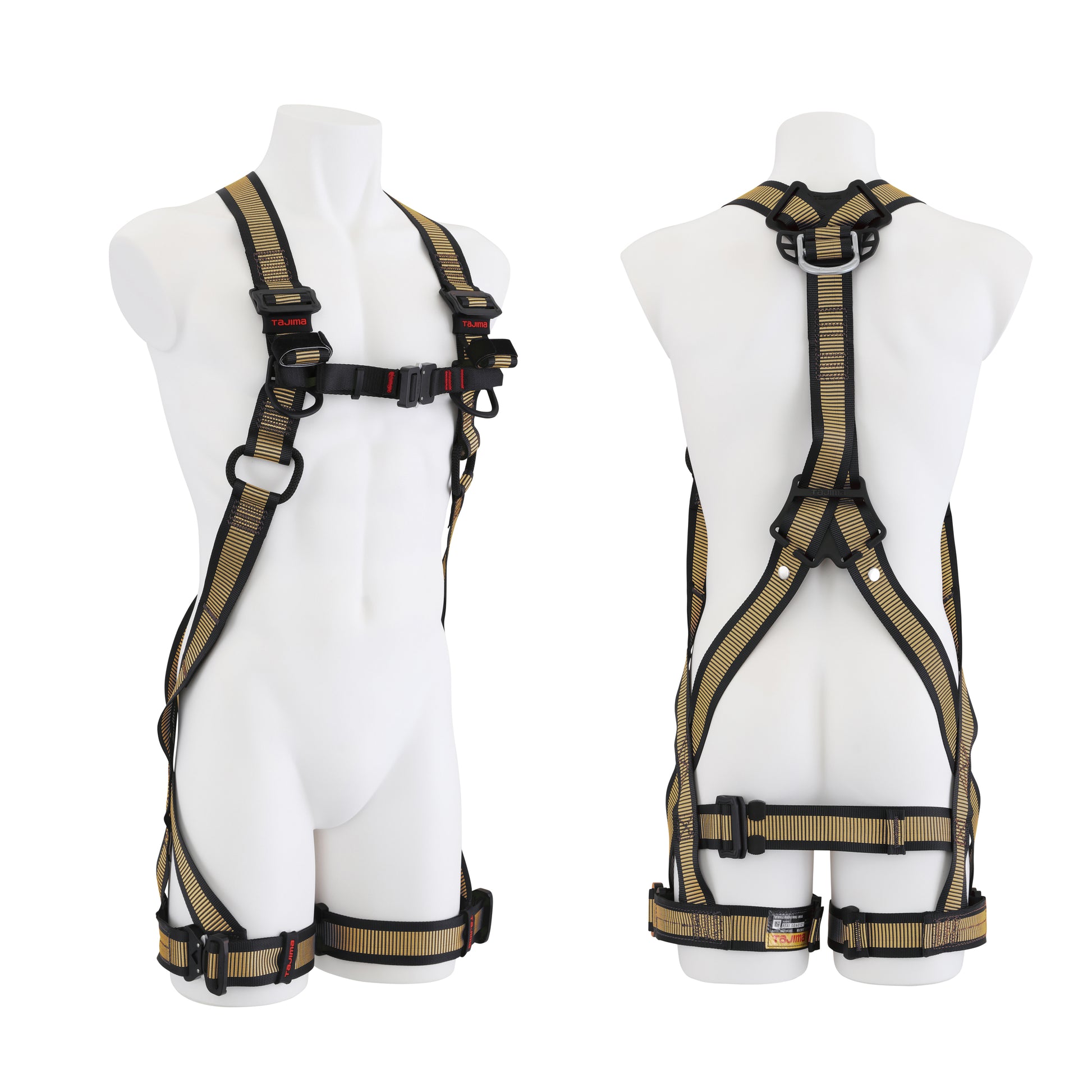 タジマ 新規格フルハーネス ZA 軽量アルミ・ワンタッチ腿バックルモデル 【限定色】-AZAM-SBCP