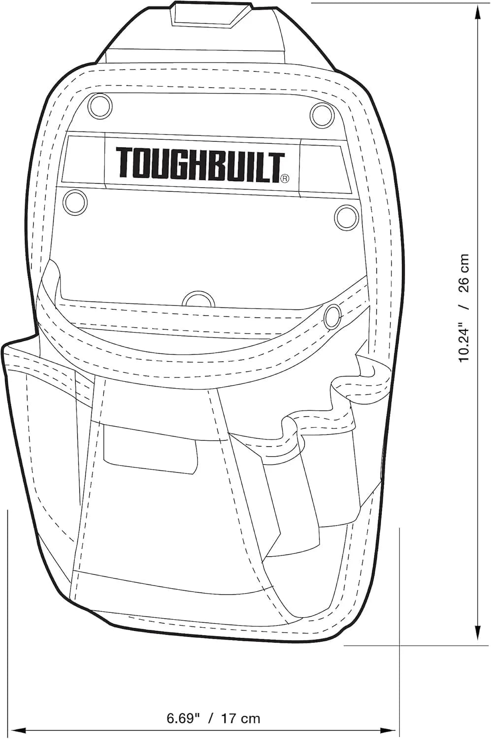 TOUGHBUILT ユニバーサルポーチ TB-CT-26-