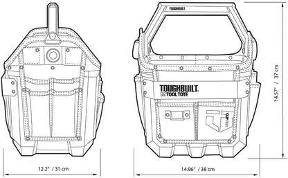 TOUGHBUILT 12in ツールトート TB-CT-82-12-