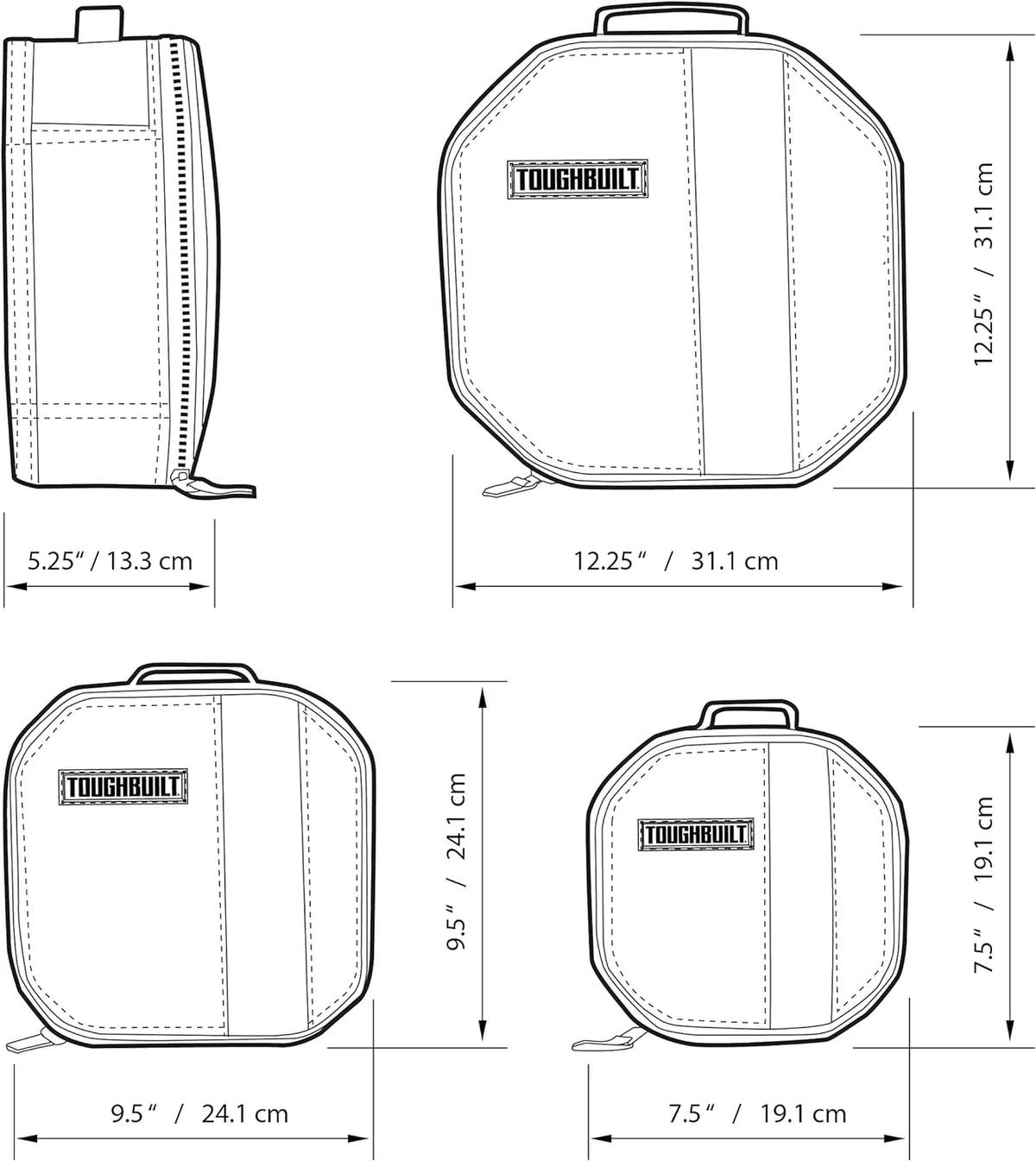 TOUGHBUILT ツールメイトソフトケース（3Pack) TB-192-C-