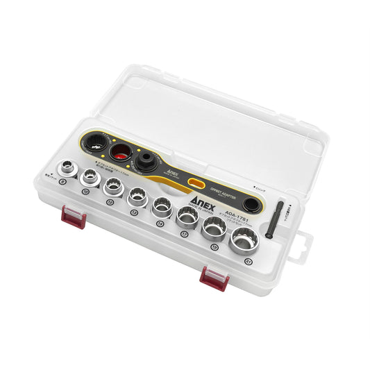 【予約商品】ANEX オフセットアダプター17mmソケットセット AOA-17S1-