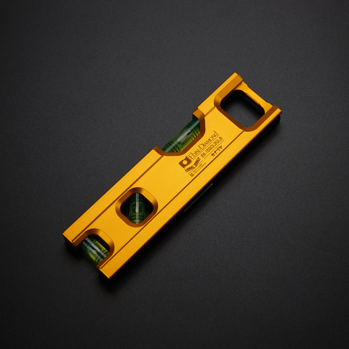 金津屋商店×エビス カラーソリッドレベル2【COLOR SOLID LEVEL2】 ブラックツートン ゴールド 100/150/200-EK-15SOL2GLB