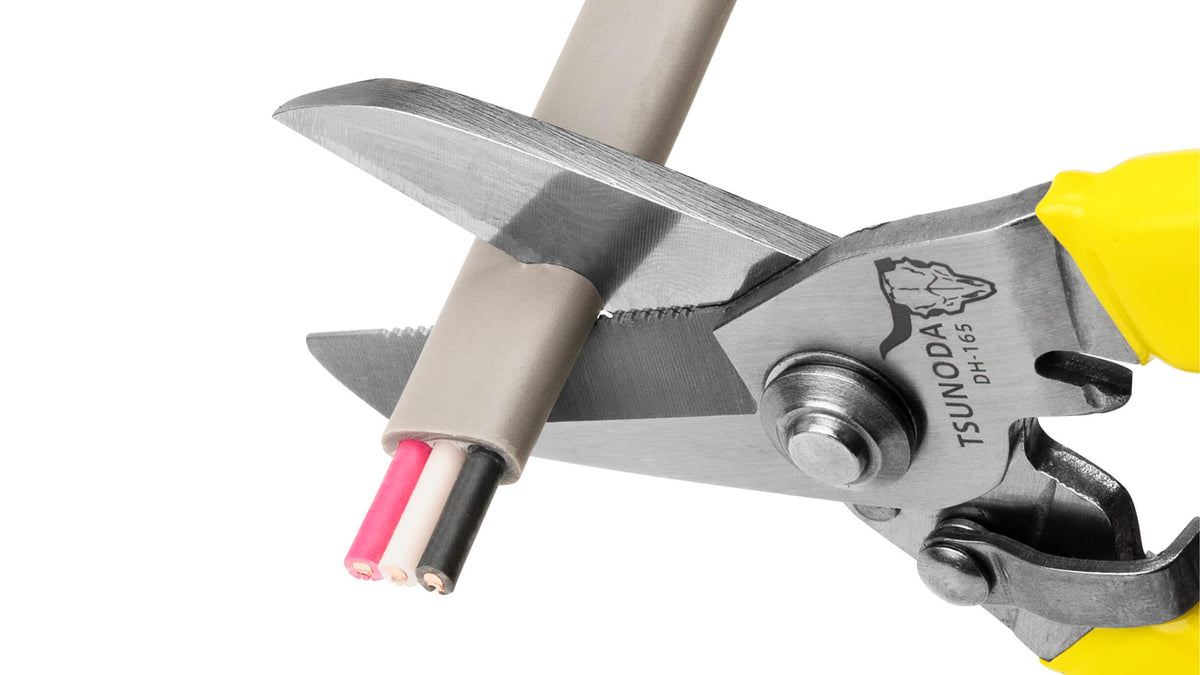 【予約商品】ツノダ 電工ハサミ 165mm DH-165-