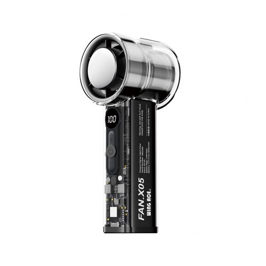 WINGACE 冷却プレート付強力ハンディ扇風機 FAN-X05B/W-FAN-X05B