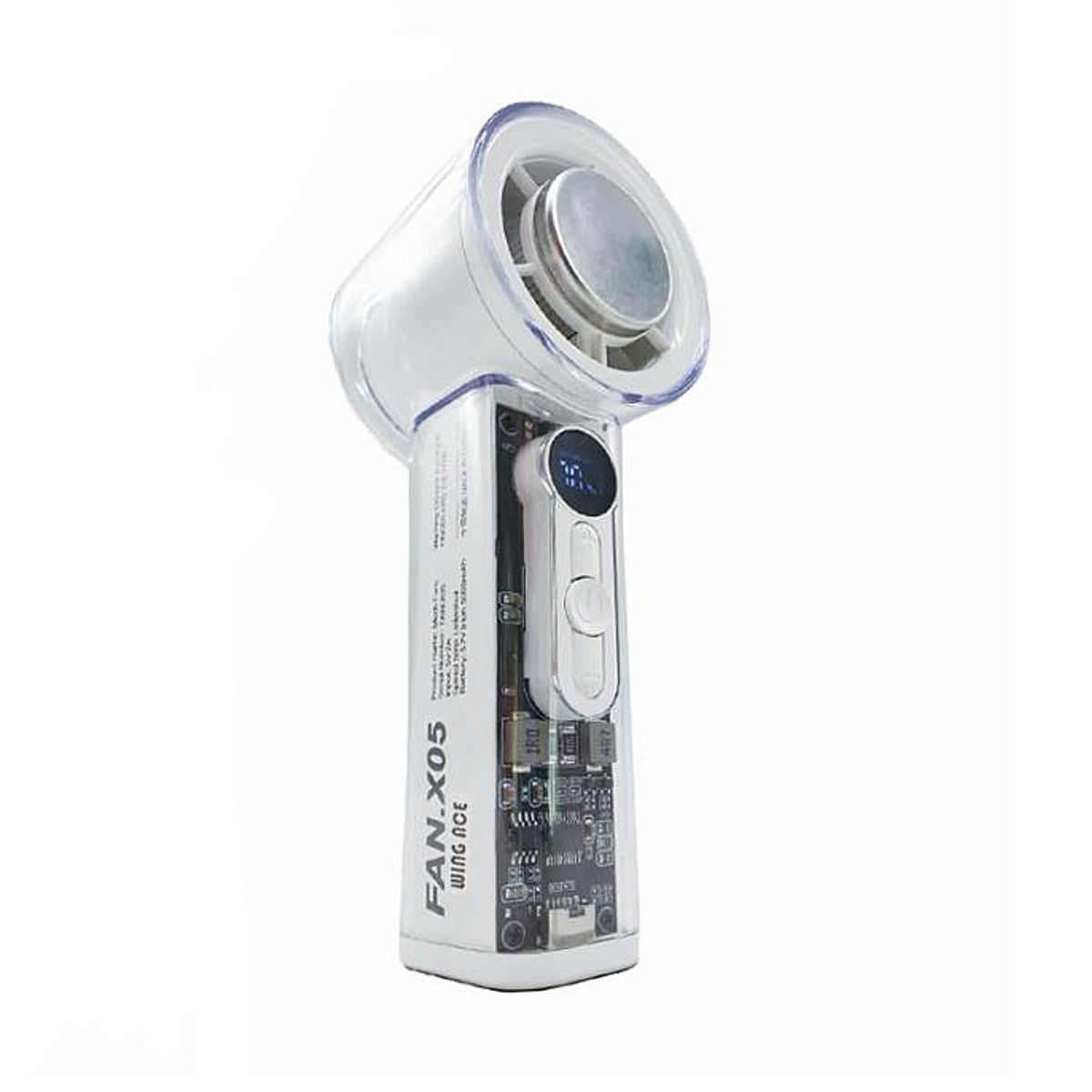 WINGACE 冷却プレート付強力ハンディ扇風機 FAN-X05B/W-FAN-X05W