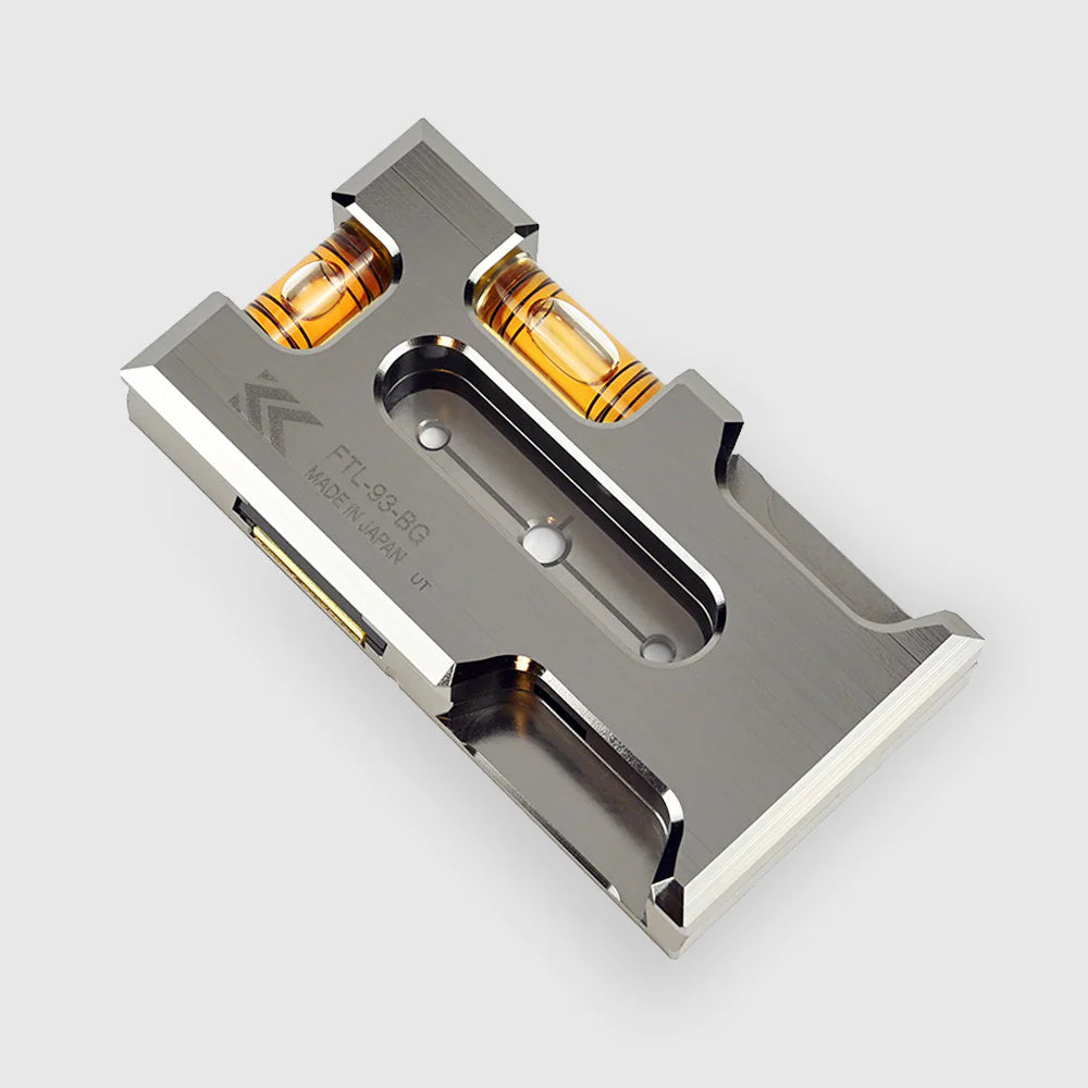 【予約商品】フジ矢 アルミ水平器（スイッチボックス用）（黒金）FTL-93-BG-
