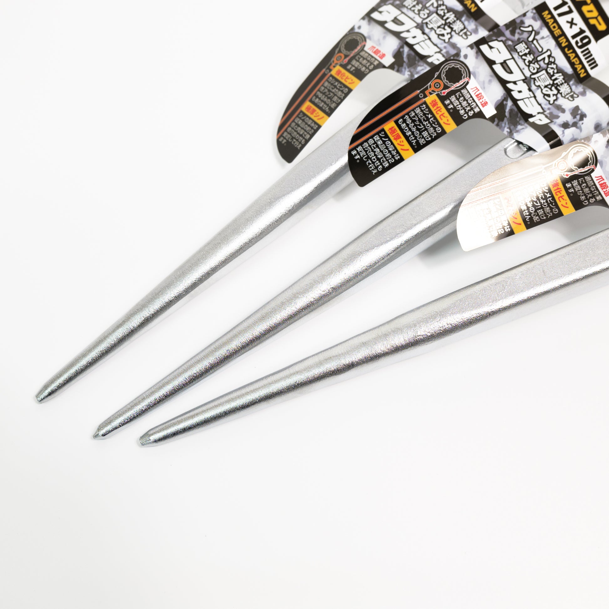TOP工業 タフガチャ スタンダード(メッキ仕様) ハードな作業に耐える厚み-