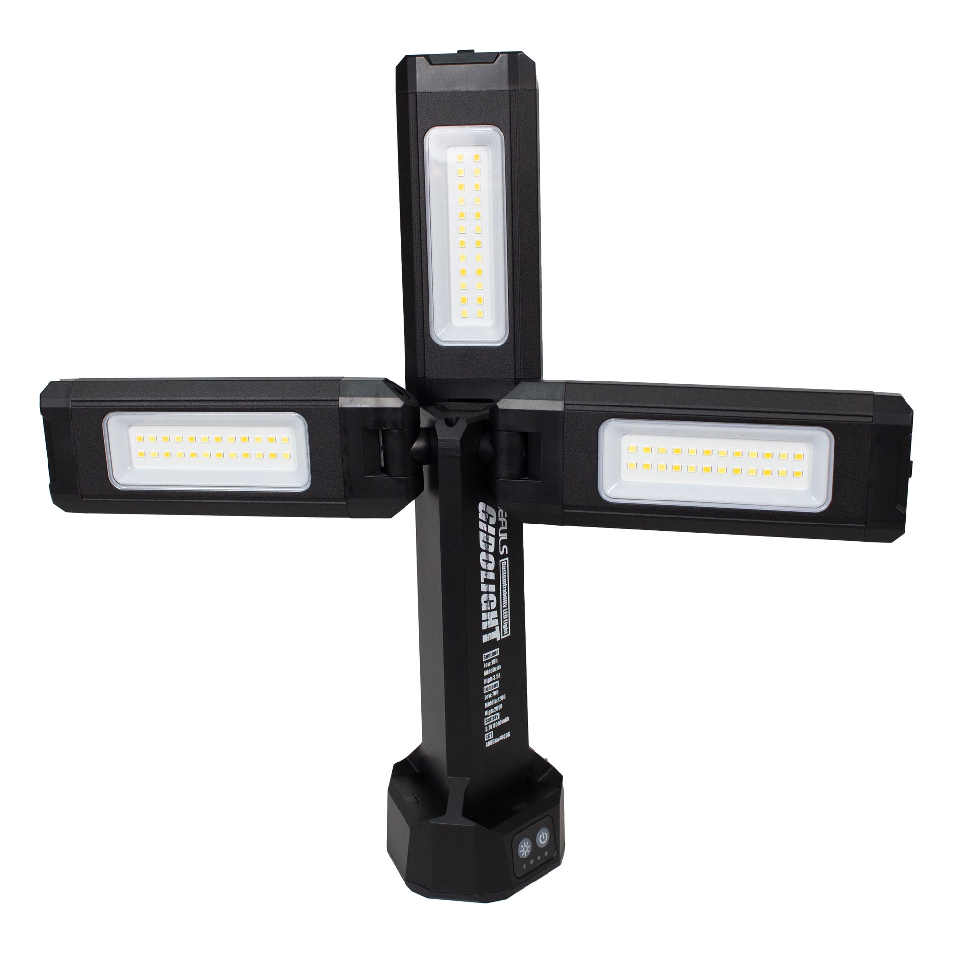 ZEFULS 自在三灯式LEDライト ギドライト ZA-GL2000-投光器-ZA-GL2000-金津屋商店