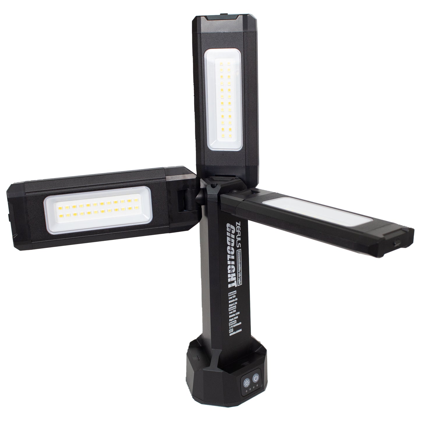 ZEFULS 自在三灯式LEDライト ギドライト ZA-GL2000-投光器-ZA-GL2000-金津屋商店