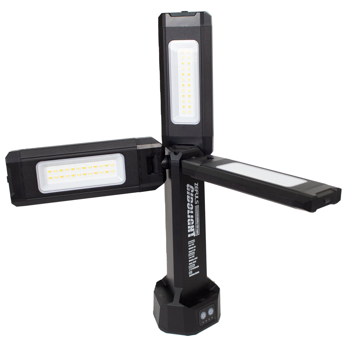 ZEFULS 自在三灯式LEDライト ギドライト ZA-GL2000-投光器-ZA-GL2000-金津屋商店