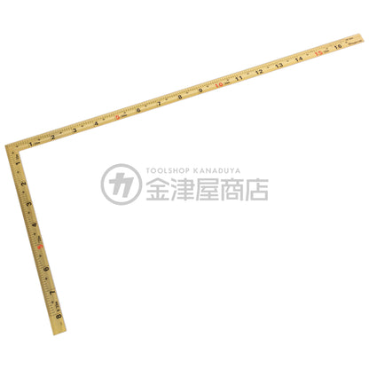 新潟精機 金鷲 金曲尺 50cm /1尺5 快段目盛 併用目盛り GSHD-5015KD/5016KD-曲尺-金津屋商店