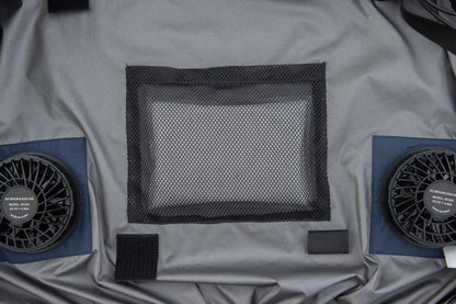 ビッグボーン 冷蔵服4 半袖ジャケット TH604セット（服+ペルチェ+ファン+モバイルバッテリー）フリーサイズ-