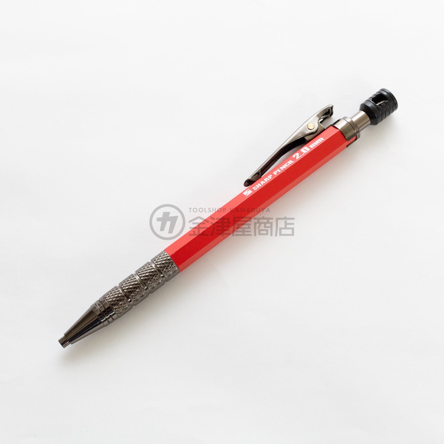 祥碩堂 建築用シャープペンシル2.0mm 朱雀 真鍮ボディ 限定カラー-シャープペンシル-500-R-金津屋商店