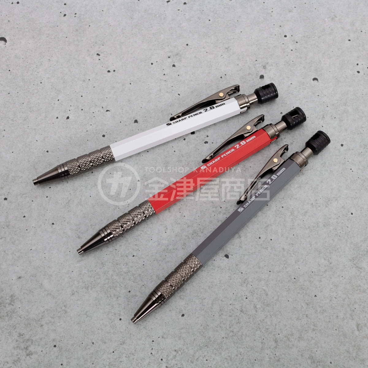 祥碩堂 建築用シャープペンシル2.0mm 朱雀 真鍮ボディ 限定カラー-シャープペンシル-金津屋商店
