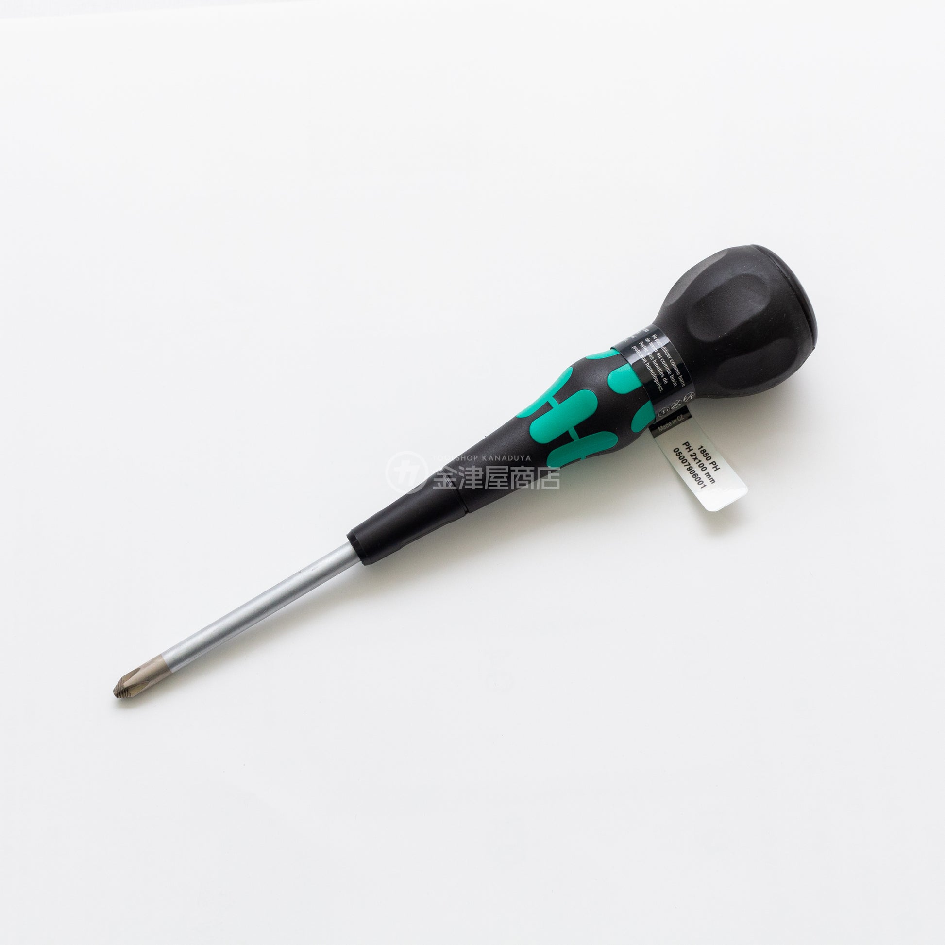 Wera 1850 ボールグリップ レーザーチップドライバー 緑-007906