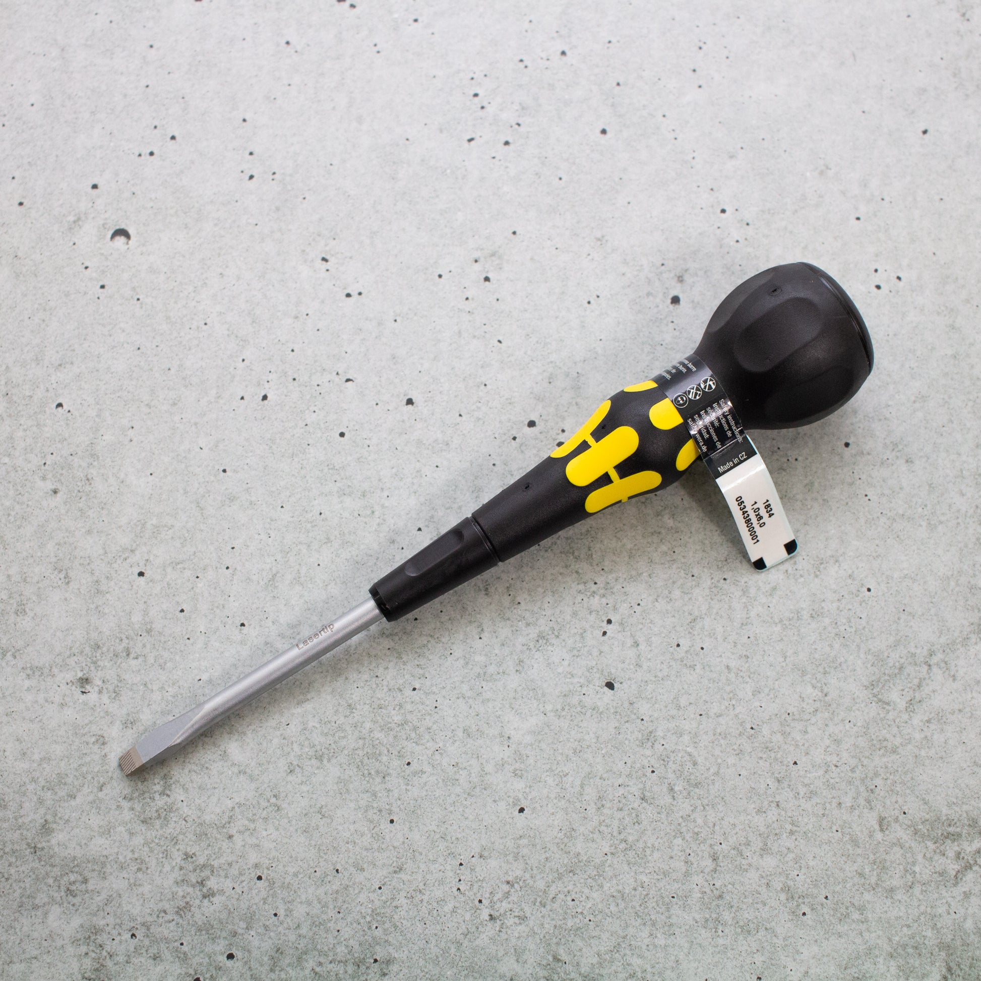 Wera 1850 ボールグリップ レーザーチップドライバー 黄-