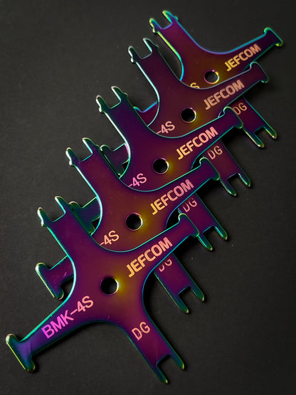 ジェフコム 盤用マルチキー (レインボーカラー) BMK-4S-RB-