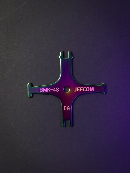 ジェフコム 盤用マルチキー (レインボーカラー) BMK-4S-RB-