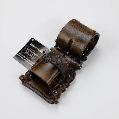 ニックス(KNICKS) チェーン式ハンマーホルダー (補強タイプ) KN-300DHDX【ヴィンテージカラー】追加カスタム VC革紐W巻-