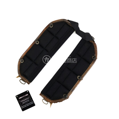 ニックス(KNICKS) ヌメ革後付ショルダーパット KNS-22S【ヴィンテージカラー】追加カスタム VC革紐W巻-