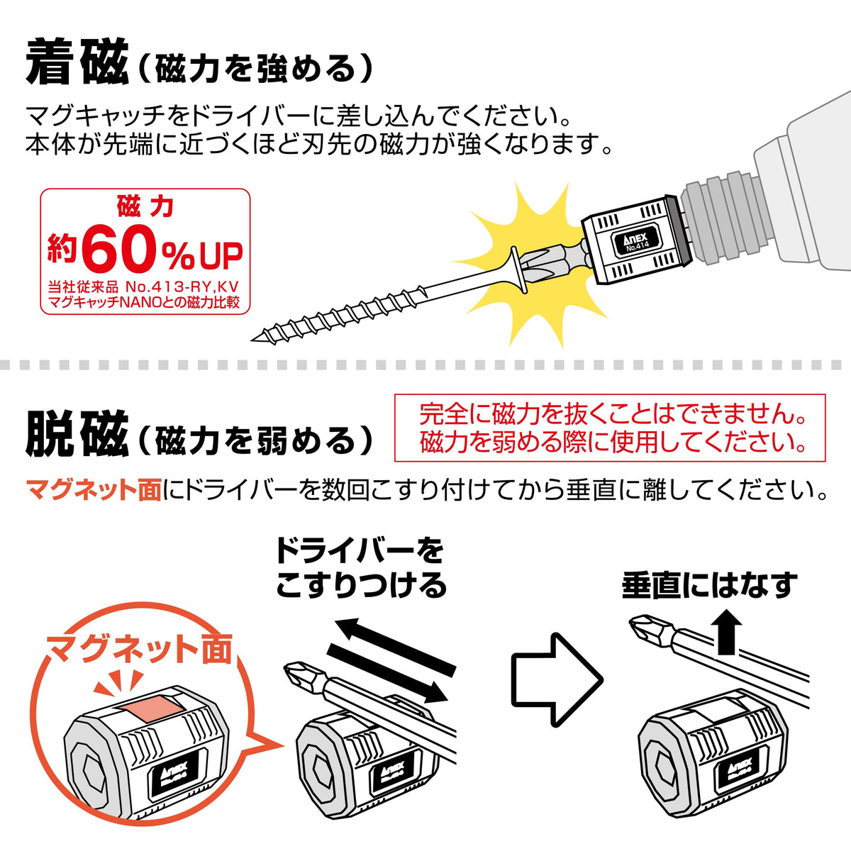 ANEX マグキャッチMINI 2個入り-