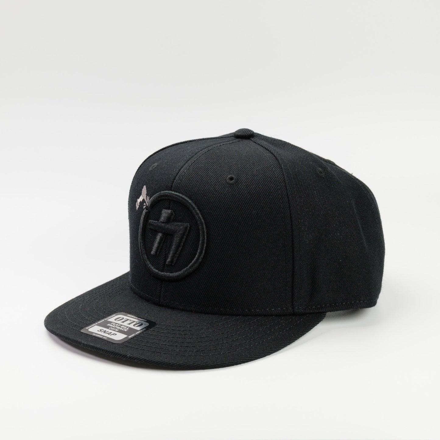 金津屋商店 オリジナルフラットバイザーキャップ ブラック-kanaduya-cap01