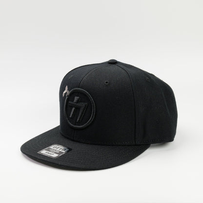 金津屋商店 オリジナルフラットバイザーキャップ ブラック-kanaduya-cap01