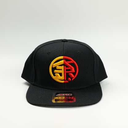 金津屋商店×大中小店コラボ オリジナルフラットバイザーキャップ ブラック-kanaduya-cap06
