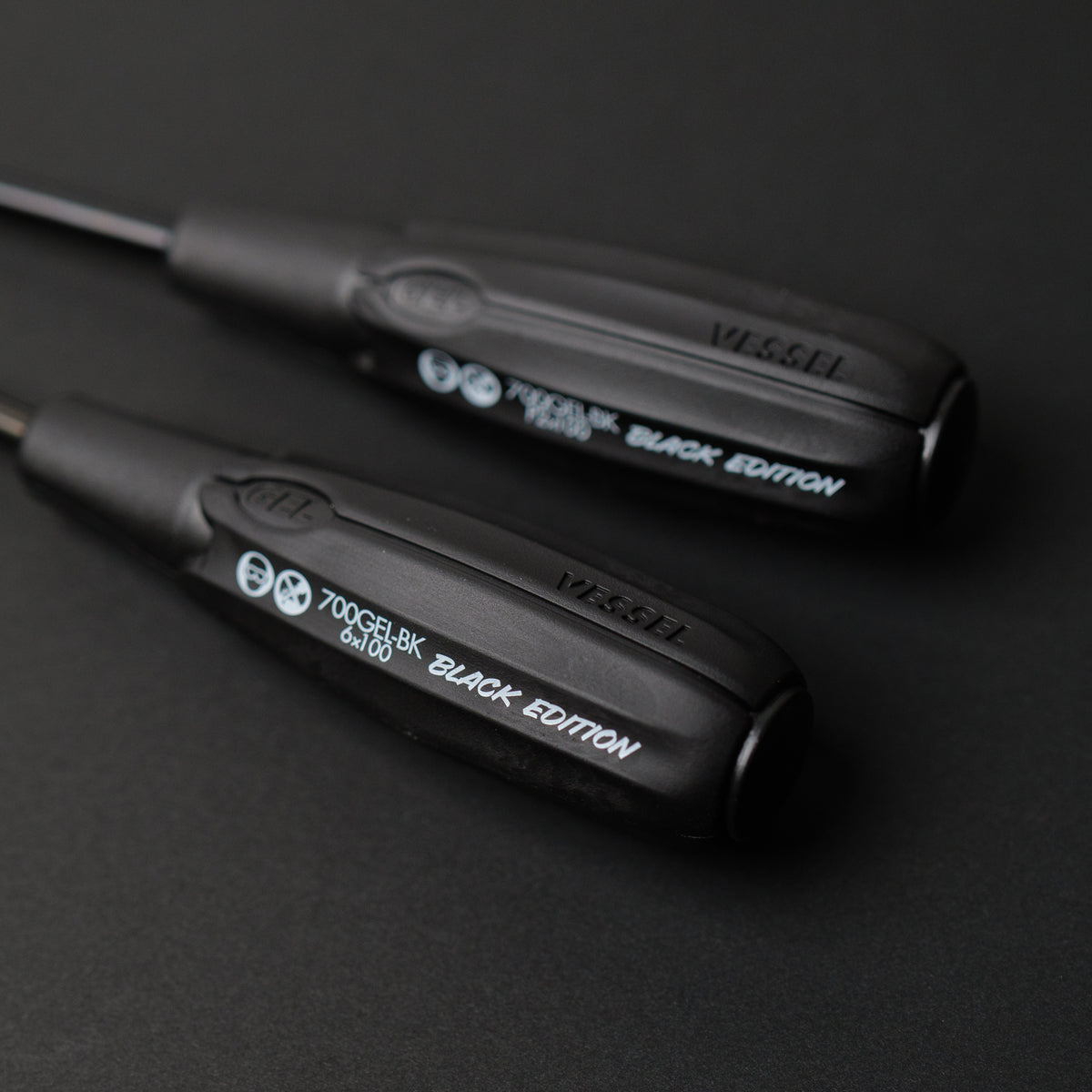 ベッセル BLACK EDITION スーパークッションドライバー 2本組 +2/-6-700GEL-BK