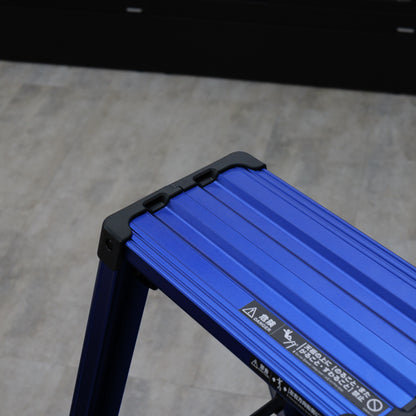 【予約商品】高儀×長谷川工業 SKYSTEP アルミ専用脚立4段 MB-12 メタルブルー【関東限定】-