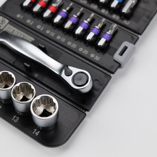 ビッグマン 1/4"DR(6.35mm) ラチェットツールセット 23Pcs ATS-132-
