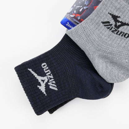 MIZUNO WORK メンズ ワークソックス 12cm丈 強靭フィット 3P 681-452B-