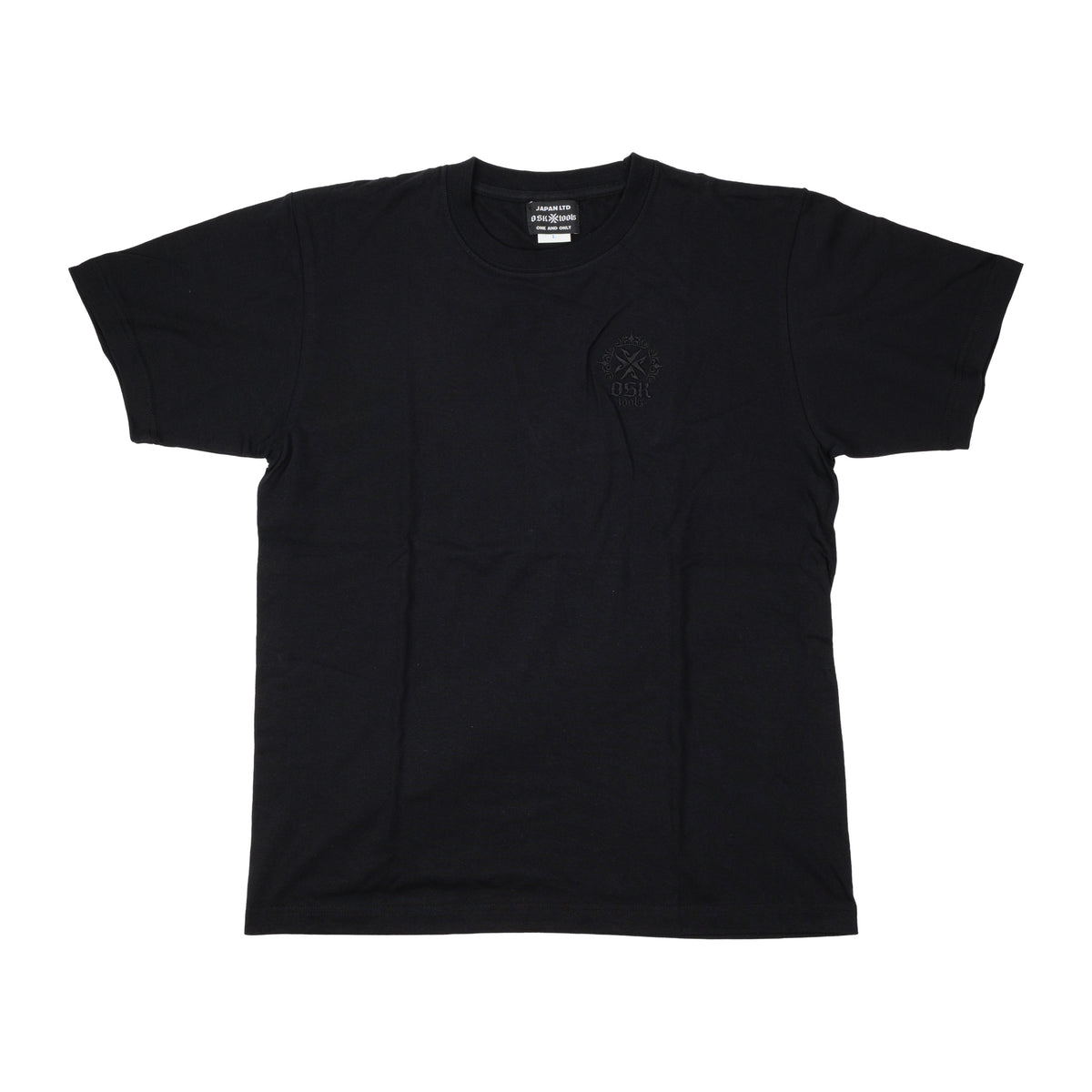 OSKTools 6.2oz ヘビーウェイト ロゴTシャツ ブラック/ホワイト-