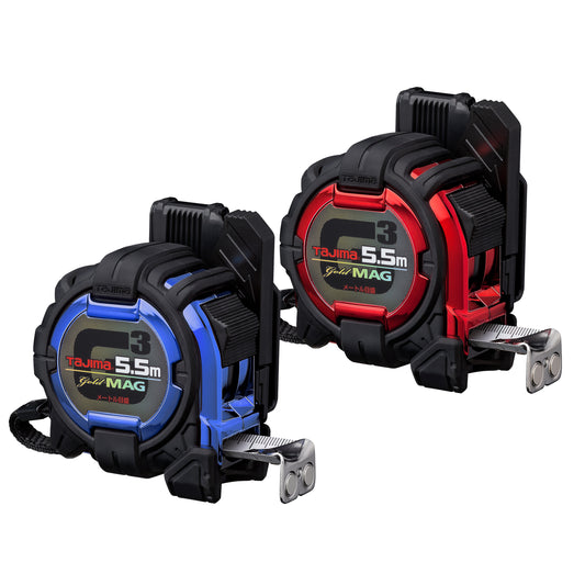 【予約商品】タジマ G3ゴールド 25mm幅5.5mセフマグ 2色限定品 メタリックブルー/メタリックレッド-