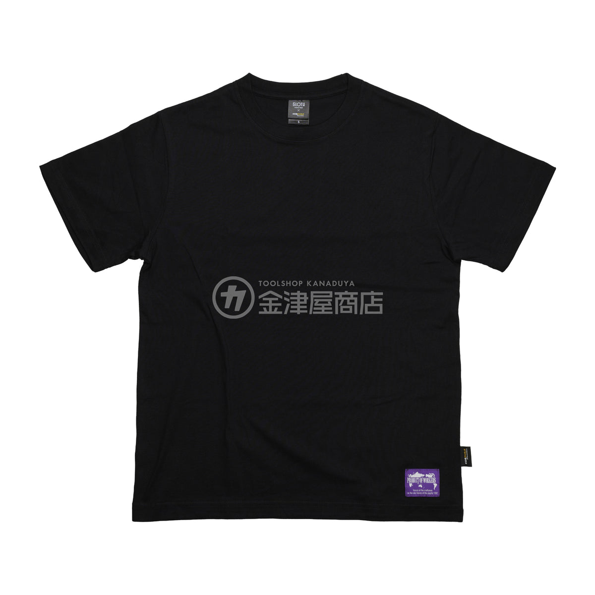 ニックス(KNICKS) コーデュラ生地 無地Tシャツ 黒/白 ST-1105-ST-1105B-S