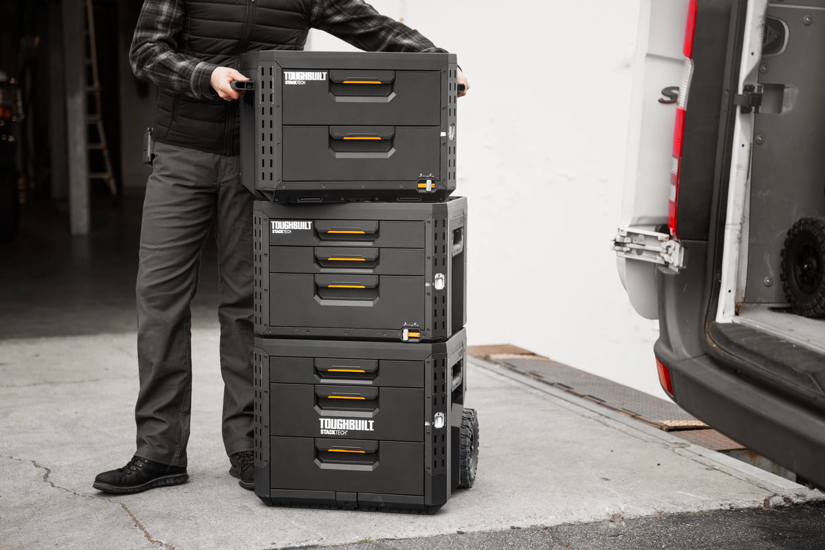 【予約商品】TOUGHBUILT STACK TECH 3ドロワーボックス（サイドロック）TB-B1-D-73-
