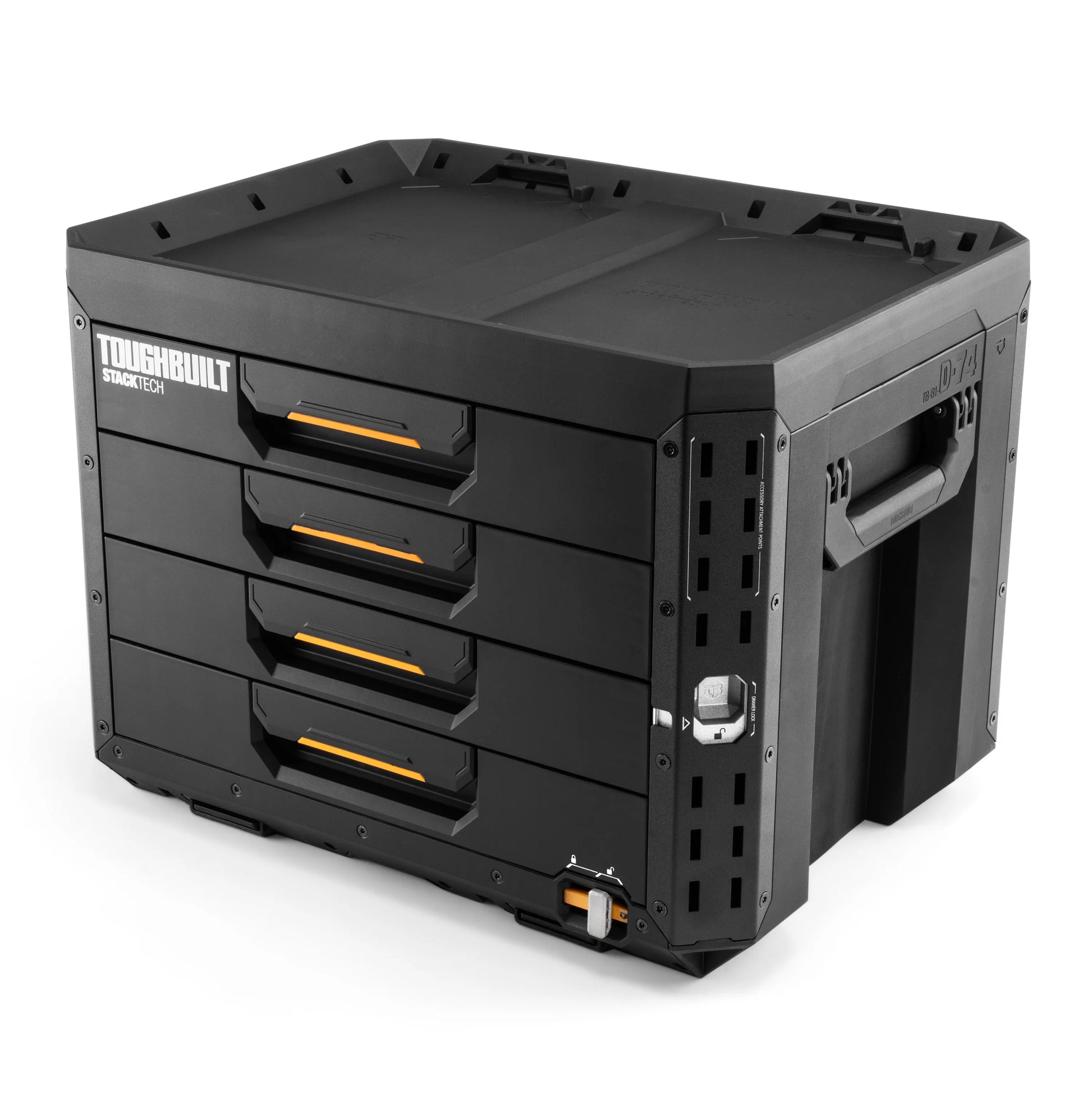 TOUGHBUILT STACK TECH 4ドロワーボックス（サイドロック）TB-B1-D-74