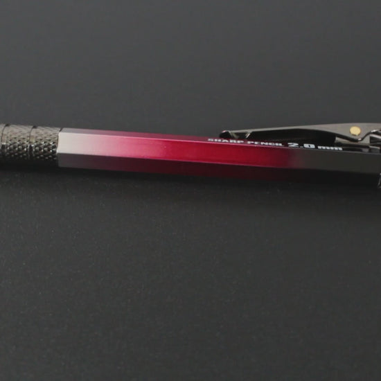祥碩堂 建築用シャープペンシル HB2.0mm 朱雀 真鍮ボディ グラデーション限定カラー