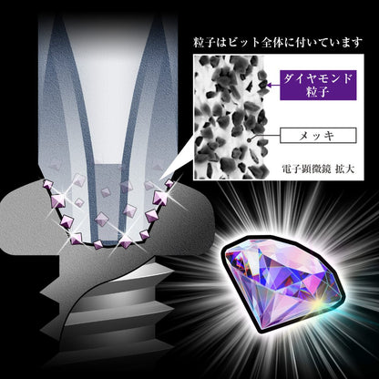 ANEX ダイヤモンド龍靭ビットスリム 1本組 喰らいつき先端-ビット-金津屋商店